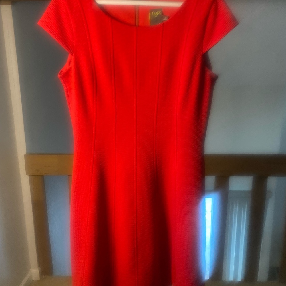 Taylor Bold Red Midi Dress